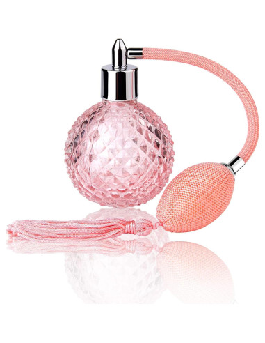 Botella de Perfume Vintage Lamoutor 100ml Rosa Recargable