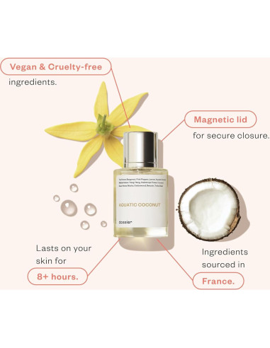 Dossier Coco Acuático 50ml - Fragancia Unisex Inspirada en Beach Walk