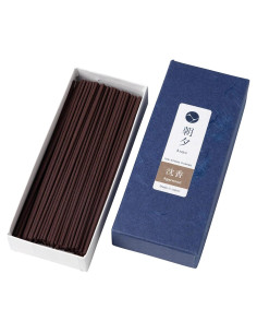 Varitas de Incienso Asayu Japón Madera de Agar 40g Bajo Humo