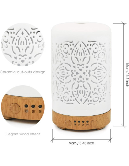 Difusor de Aceite Esencial Earnest Living 100 ml Cerámica