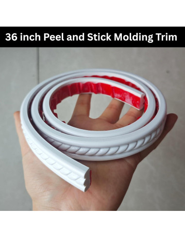 Moldura autoadhesiva flexible PVC Maxiroc 91.44 cm x 2 cm