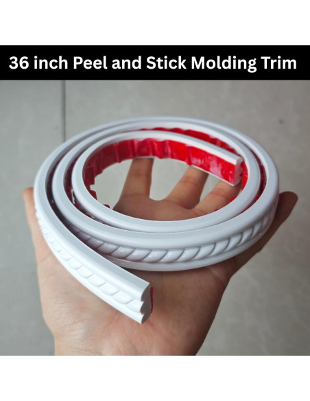 Moldura autoadhesiva flexible PVC Maxiroc 91.44 cm x 2 cm