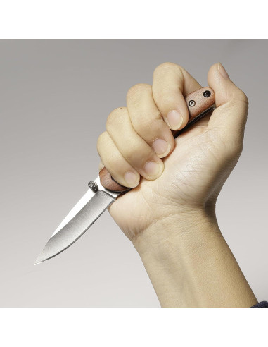 Cuchillo de Bolsillo BARRYSAIL Plegable 60.96 mm Mango Madera