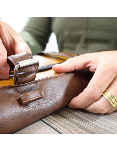 Bolsa de Aseo Vetelli para Hombres - Cuero Resistente al Agua