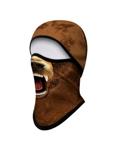 Máscara Balaclava Unisex Obacle para Climas Fríos - Marrón Oso