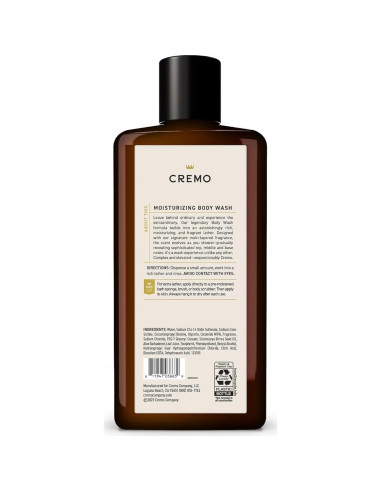 Gel de Ducha para Hombres Cremo 473 ml Bergamota Italiana