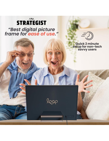 Marco de fotos digital Loop 10.1" Wi-Fi HD táctil negro
