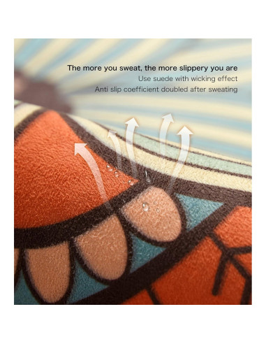 Alfombrilla de Yoga Knsbk Redonda 1.4m Antideslizante 3.5mm