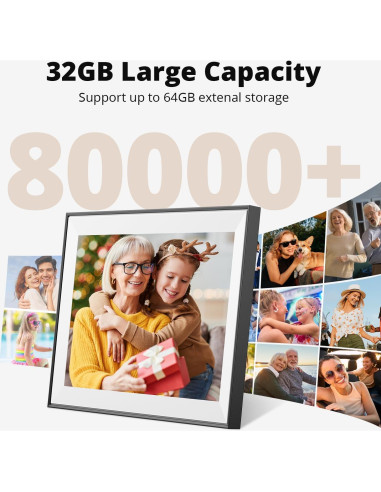 Marco de fotos digital Dragon Touch 15.6" WiFi 32GB FHD