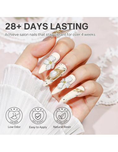 Gel de Esculpido 3D MIZHSE Perla 30g para Uñas Decorativas