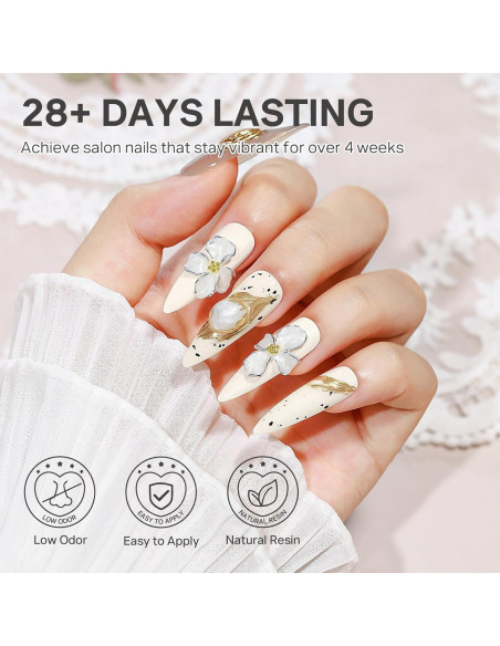 Gel de Esculpido 3D MIZHSE Perla 30g para Uñas Decorativas