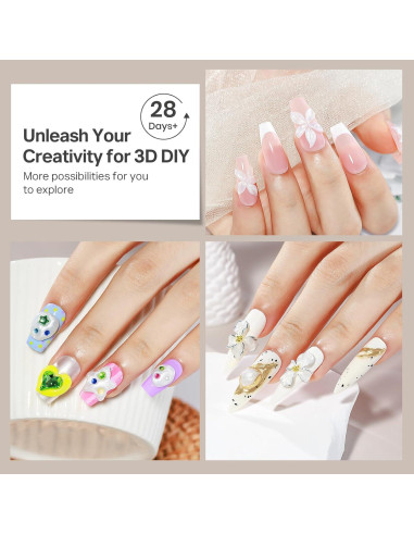 Gel de Esculpido 3D MIZHSE Perla 30g para Uñas Decorativas