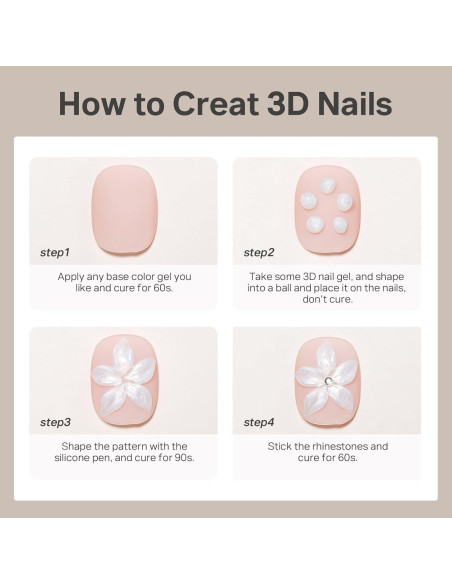 Gel de Esculpido 3D MIZHSE Perla 30g para Uñas Decorativas