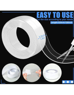 Cinta de Sellado Transparente Frienda 3.2m x 3.8cm PVC Impermeable 2