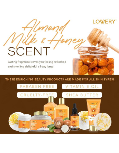 Canasta de Regalo Spa Lovery - 10 Piezas Cuidado Personal