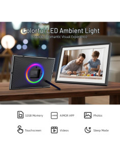 Marco de Fotos Digital Ryesug 10.1" Full HD 32GB WiFi 2