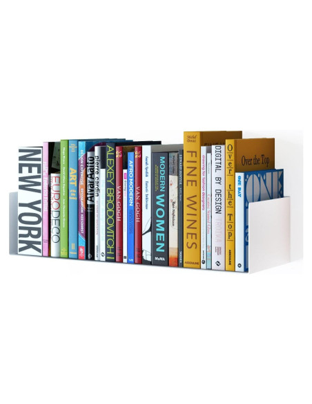 Estantería Flotante de Metal Wallniture Bali 43.2x15.2cm Blanca