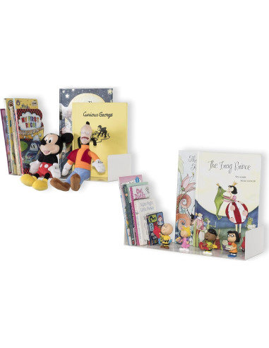 Estantería Flotante de Metal Wallniture Bali 43.2x15.2cm Blanca