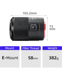 Lente Meike 50mm F1.8 Auto Focus para cámaras Sony E 2