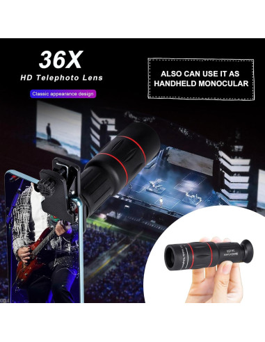 Lente Telefoto 36X MoYinG para iPhone y Android - HD