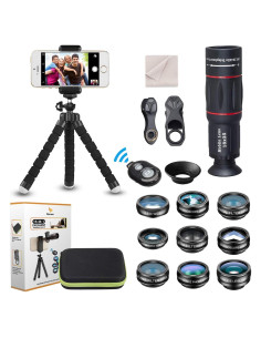 Kit de Lentes para Cámara de Teléfono Phorsen 15 en 1