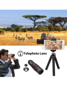 Kit de Lentes para Cámara de Teléfono Phorsen 15 en 1 2