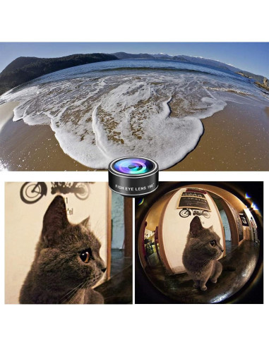 Kit de Lentes 11 en 1 para Celular SEVENKA - Macro, Gran Angular, Ojo de Pez