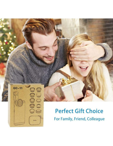 Kit de Lentes 11 en 1 para Celular SEVENKA - Macro, Gran Angular, Ojo de Pez