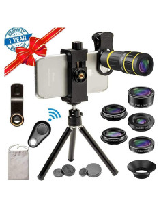Kit de Lentes 6 en 1 SEVENKA para Teléfono Móvil - Telefoto 18X
