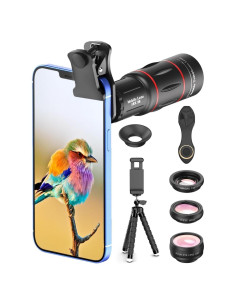 Kit de Lentes para Teléfonos APEXEL 4 en 1 con Trípode