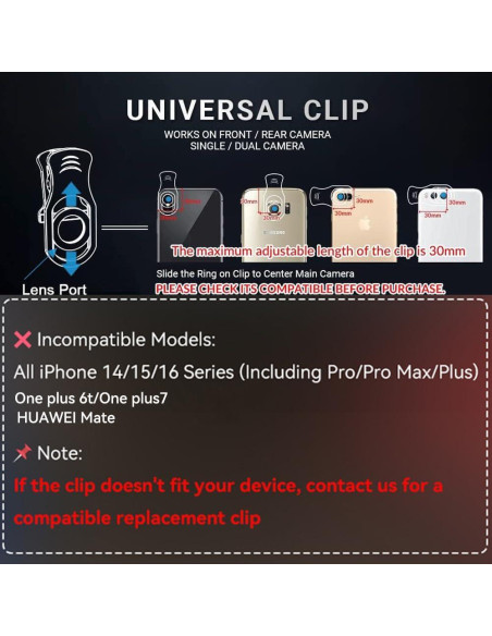 Kit de Lentes para Teléfonos APEXEL 4 en 1 con Trípode