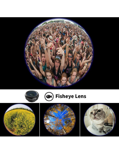 Kit de Lentes para Teléfonos APEXEL 4 en 1 con Trípode