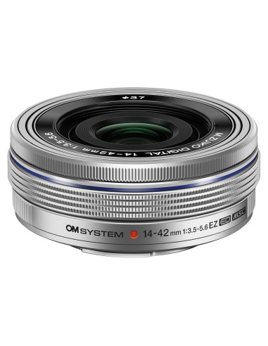 Lente OM SYSTEM M.Zuiko 14-42mm F3.5-5.6 EZ Plata para Micro Cuatro Tercios