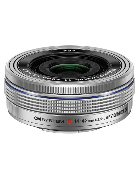 Lente OM SYSTEM M.Zuiko 14-42mm F3.5-5.6 EZ Plata para Micro Cuatro Tercios