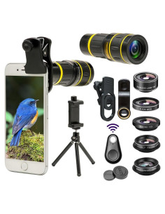 Kit de Lentes para Cámara de Teléfono Godefa 6 en 1 Telefoto 18X