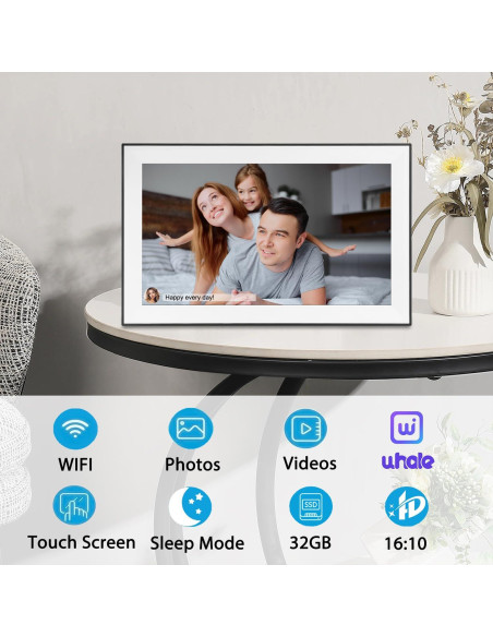 Marco de Fotos Digital Churui 15.6" FHD 32GB WiFi Blanco