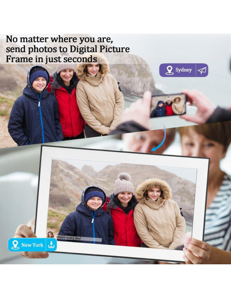 Marco de Fotos Digital Churui 15.6" FHD 32GB WiFi Blanco