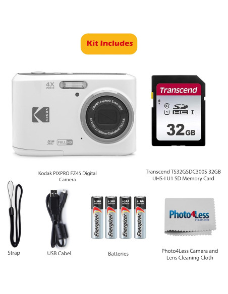 Cámara Digital Kodak Pixpro FZ45 16MP Zoom 4X Lente 27mm Cámara Digital Kodak Pixpro FZ45 16MP Zoom 4X Lente 27mm