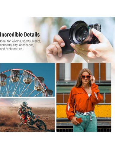 Lente Telefoto NEEWER 65mm para Teléfono con Rosca 17mm