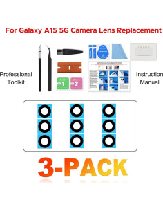 Paquete de 3 Lentes de Cámara Trasera para Galaxy A15 5G 2