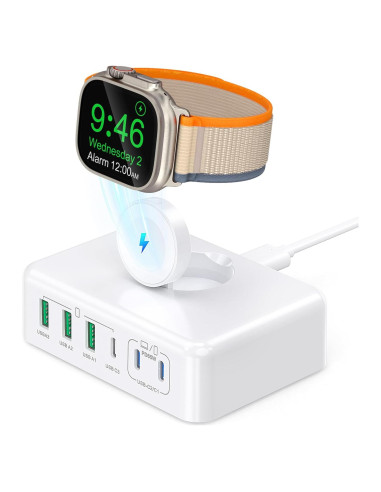 Estación de Carga USB C 170W BOVICAS 6 Puertos Rápida