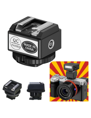 Adaptador Elevador de Zapata Fría Moordiel para Flash Compacto