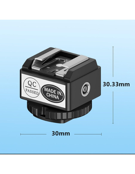 Adaptador Elevador de Zapata Fría Moordiel para Flash Compacto