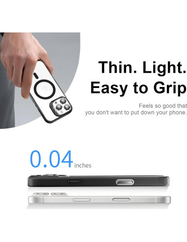 Funda TechSolu para iPhone 16 Pro Max con Soporte y Carga Inalámbrica