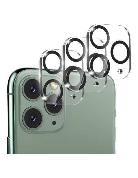 3 Protectores de Lente de Cámara Vidrio Templado iPhone 11 Pro/Max