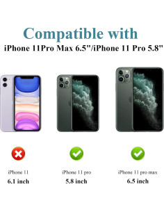 3 Protectores de Lente de Cámara Vidrio Templado iPhone 11 Pro/Max 2