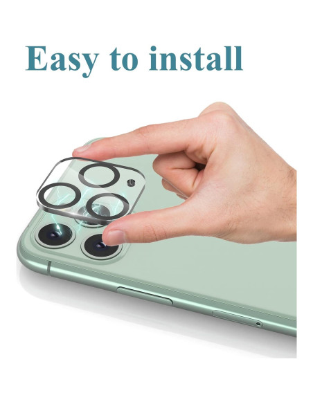 3 Protectores de Lente de Cámara Vidrio Templado iPhone 11 Pro/Max