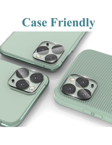 3 Protectores de Lente de Cámara Vidrio Templado iPhone 11 Pro/Max