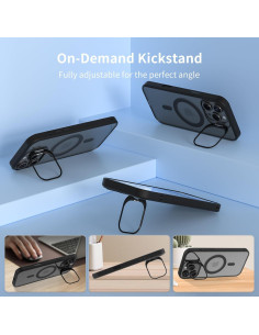 Funda Magnética para iPhone 14 TechSolu con Soporte y Protectores 2