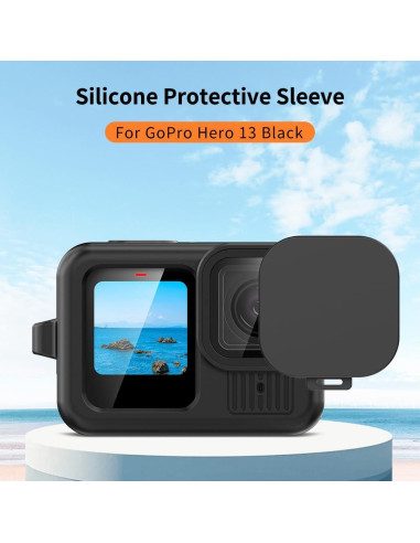 Funda de Silicona Protectora para GoPro Hero 13 Negra